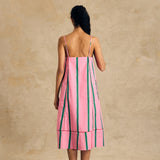Sleeveless Midi Dress With Pocket Detail