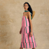Sleeveless Midi Dress With Pocket Detail