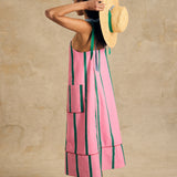 Sleeveless Midi Dress With Pocket Detail