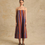 Sleeveless Midi Dress With Pocket Detail