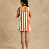 Sleeveless Button-Front Mini Dress