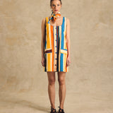 Sleeveless Button-Front Mini Dress