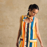 Sleeveless Button-Front Mini Dress