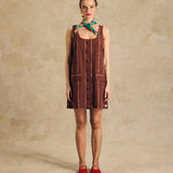Sleeveless Button-Front Mini Dress
