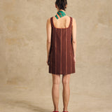 Sleeveless Button-Front Mini Dress