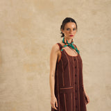 Sleeveless Button-Front Mini Dress