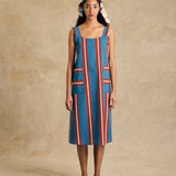 Strap Midi Dress With Pocket Detail