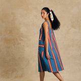 Strap Midi Dress With Pocket Detail