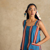 Strap Midi Dress With Pocket Detail