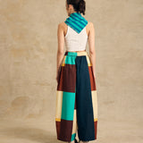 Elastic Waist Wide-Leg Pants