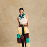 Elastic Waist Wide-Leg Pants