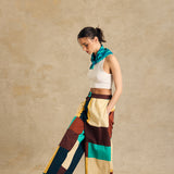 Elastic Waist Wide-Leg Pants