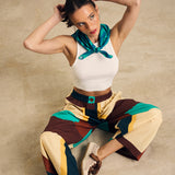Elastic Waist Wide-Leg Pants