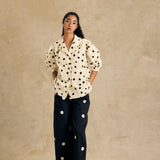 Cotton High Waisted Cropped Pant With Elasticband