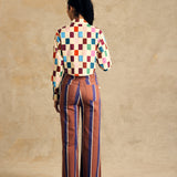 High-Waist Straight Leg Pants