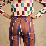 High-Waist Straight Leg Pants