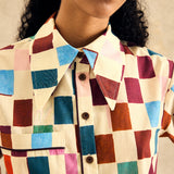 Cropped Button-Up Shirt