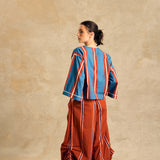 Wide-Leg Pants With Side Gathered Detail