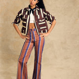 Cropped Button-Up Jacket