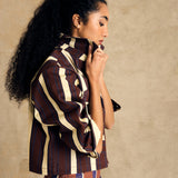 Cropped Button-Up Jacket
