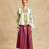 Sailor Collar Long Sleeve Blouse