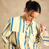Sailor Collar Long Sleeve Blouse