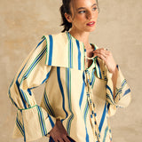Sailor Collar Long Sleeve Blouse