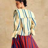 Sailor Collar Long Sleeve Blouse