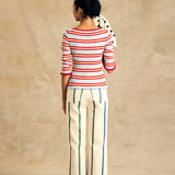 High-Waist Straight Leg Pants