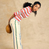 High-Waist Straight Leg Pants