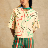 Double Collar Button-Up Shirt