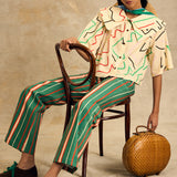 High-Waist Straight Leg Pants