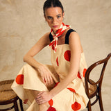 Wide-Leg Jumpsuit With Elastic Straps