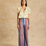 High-Waist Straight Leg Pants