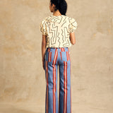 High-Waist Straight Leg Pants