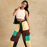 Elastic Waist Wide-Leg Pants