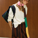 Striped Knit Scarf