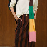 Striped Knit Scarf