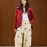 Suede Collar Cotton Jacket