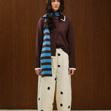 COTTON HIGH WAISTED CROPPED PANT  WITH ELASTICBAND
