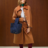 SUEDE COLLAR COTTON JACKET