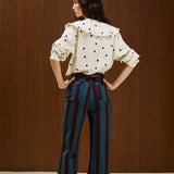 COTTON RUFFLE COLLAR SHIRT