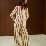 COTTON HIGH WAISTED FLARED PANT