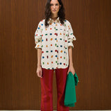Cotton Long Sleeve Shirt With Chest Pocket