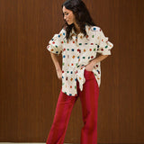 Cotton Long Sleeve Shirt With Chest Pocket