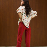 Cotton Long Sleeve Shirt With Chest Pocket