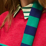 Striped Knit Scarf