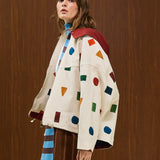 COTTON HOODED JACKET WITH FULL ZIPPER