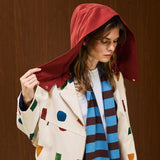COTTON HOODED JACKET WITH FULL ZIPPER