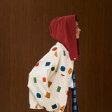 COTTON HOODED JACKET WITH FULL ZIPPER